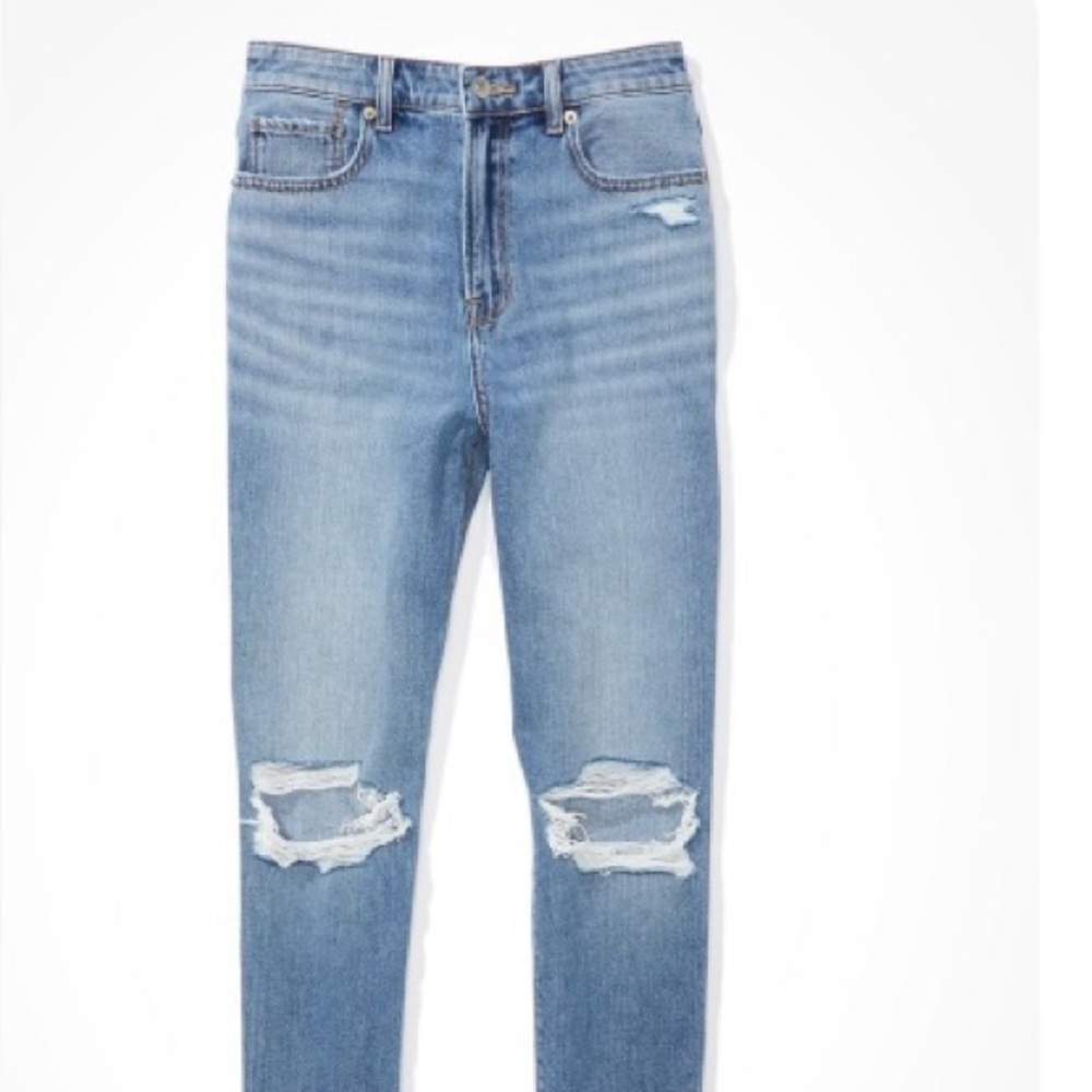 American Eagle Ripped Mom Jeans